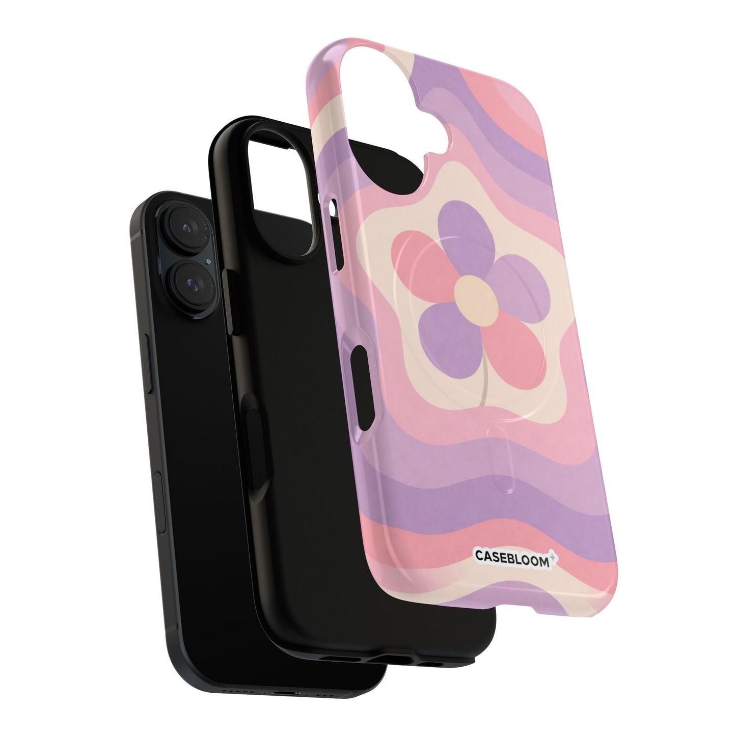 Lavender Daisy Wave - iPhone Case