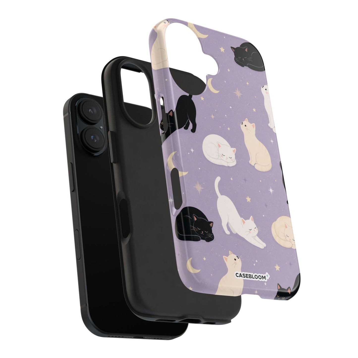 Moonlit Cats - iPhone Case