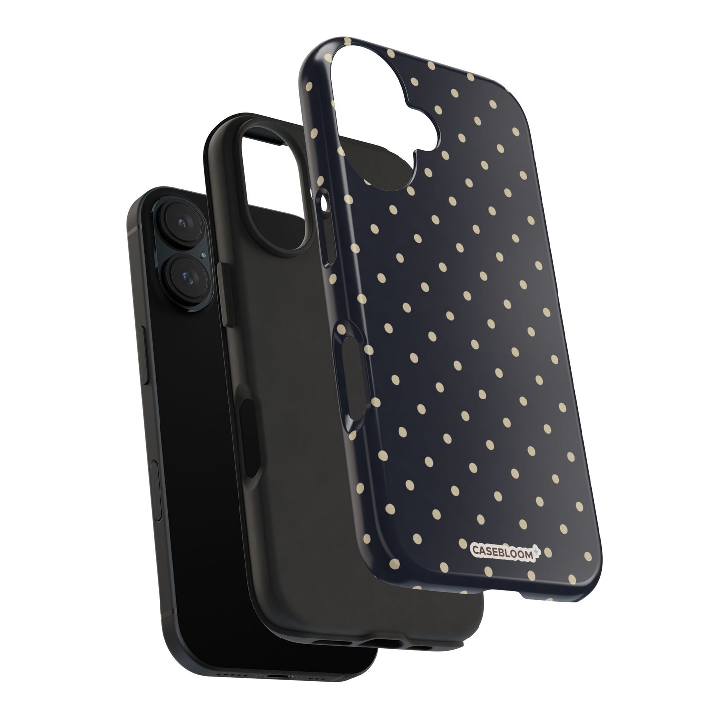 Midnight Blue Mini Dot - iPhone Case