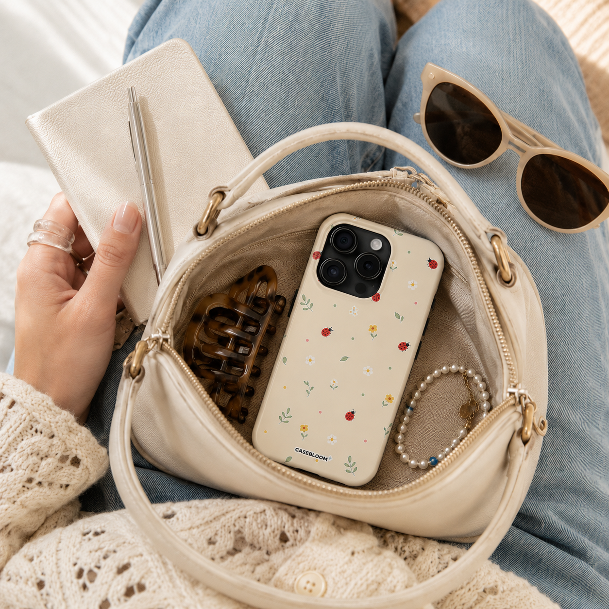 Ladybug Bloom - iPhone Case