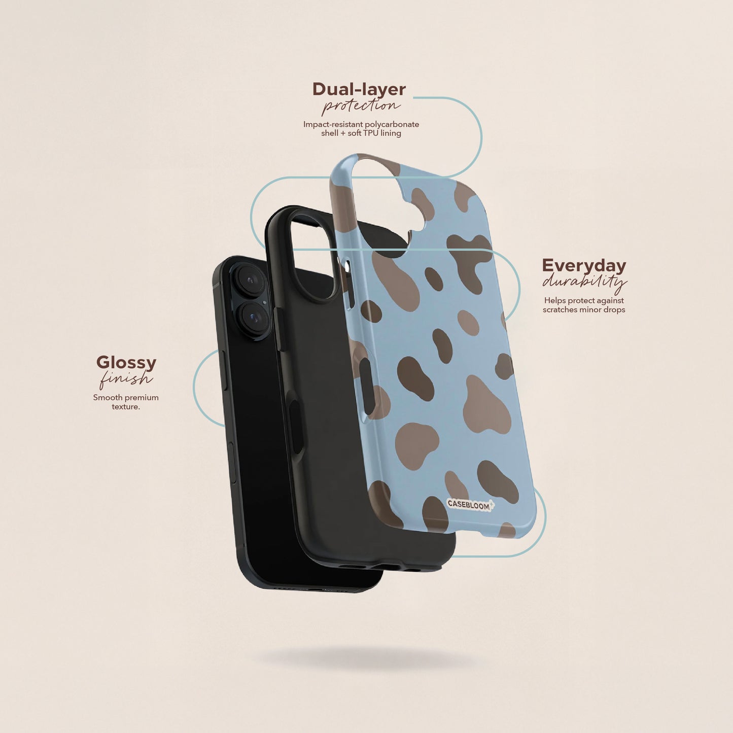 Wild Brown Zebra - iPhone Case