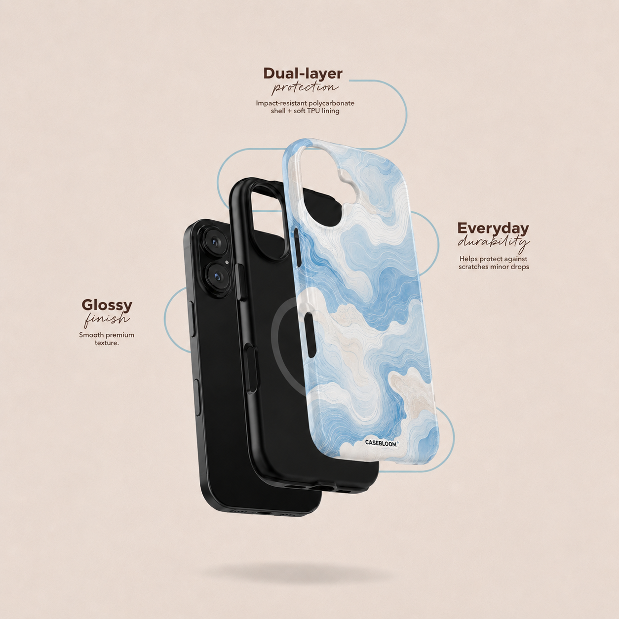 Blue Cloudscape - iPhone Case