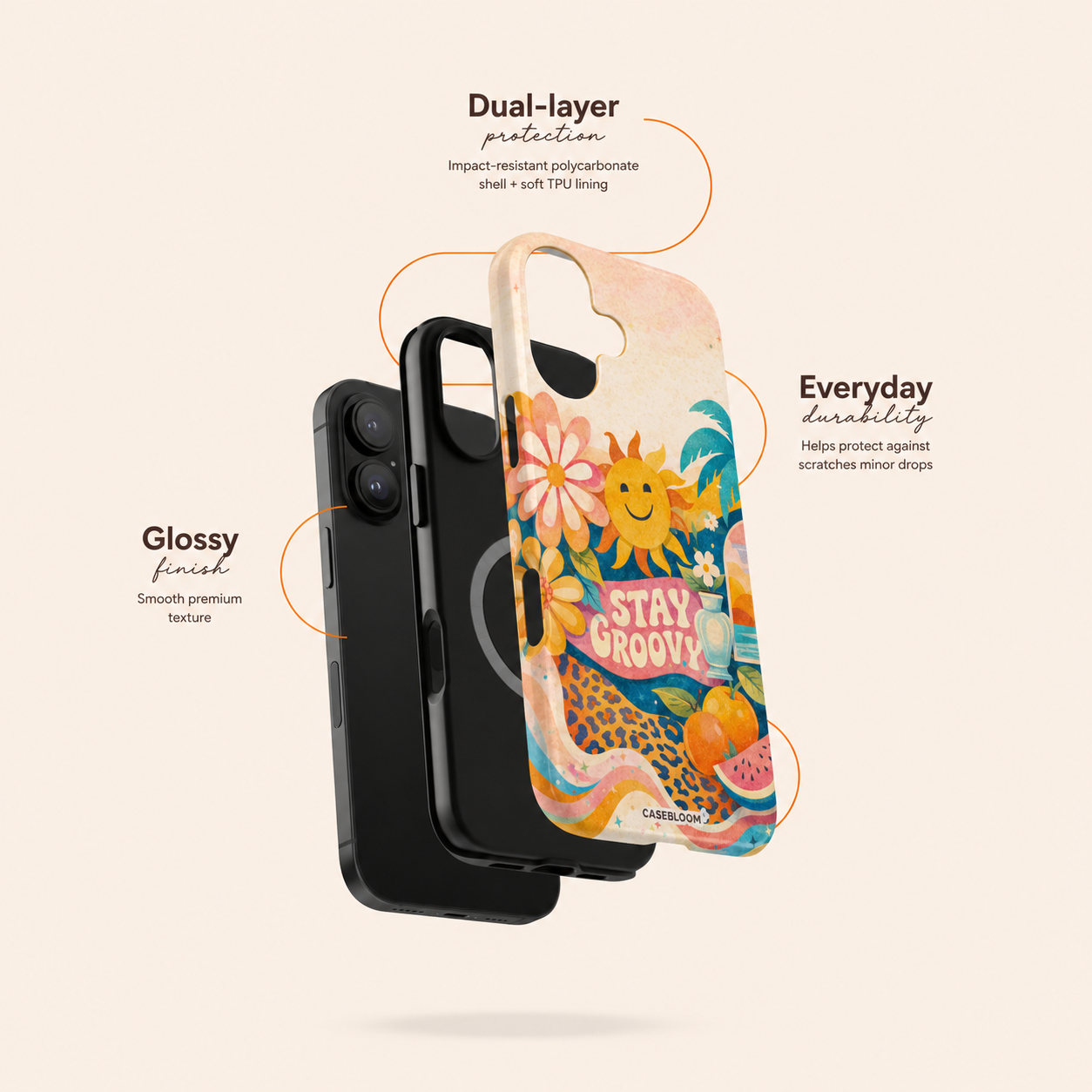 Groovy Sunshine - iPhone Case