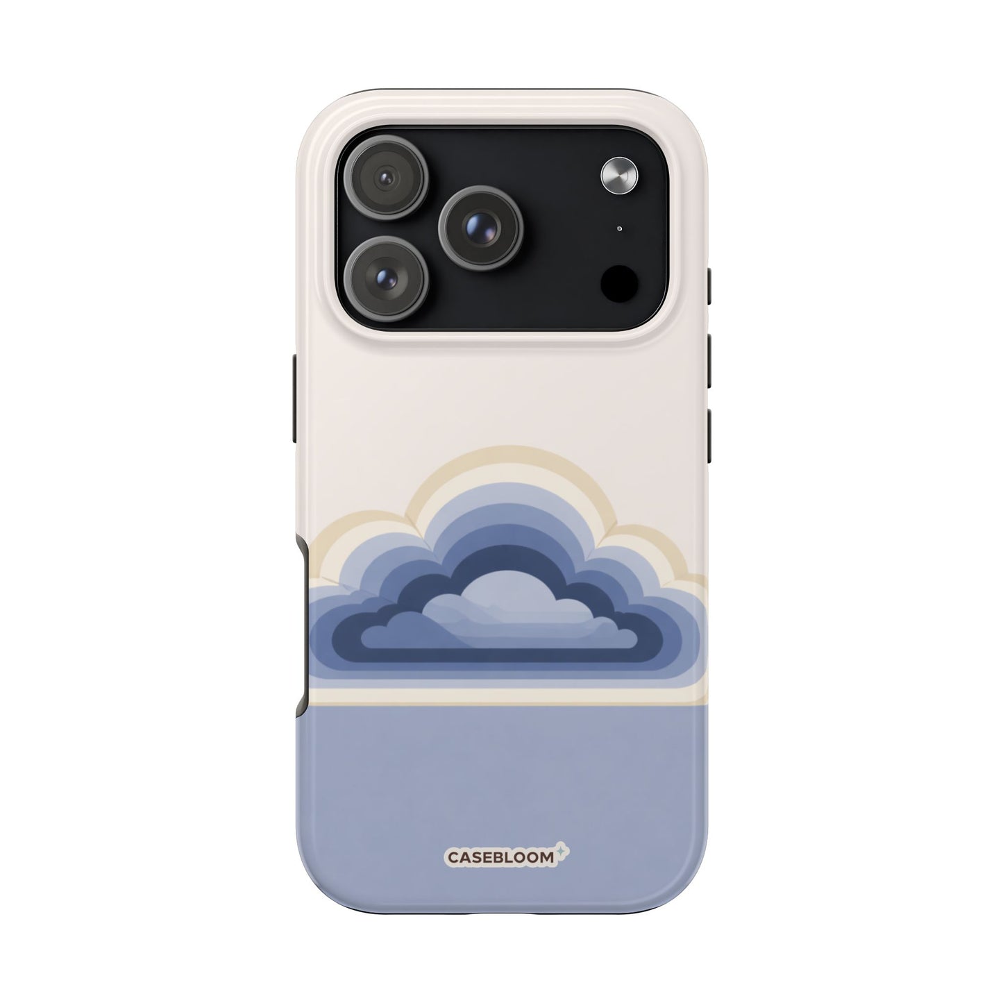Blue Retro Cloud - iPhone Case