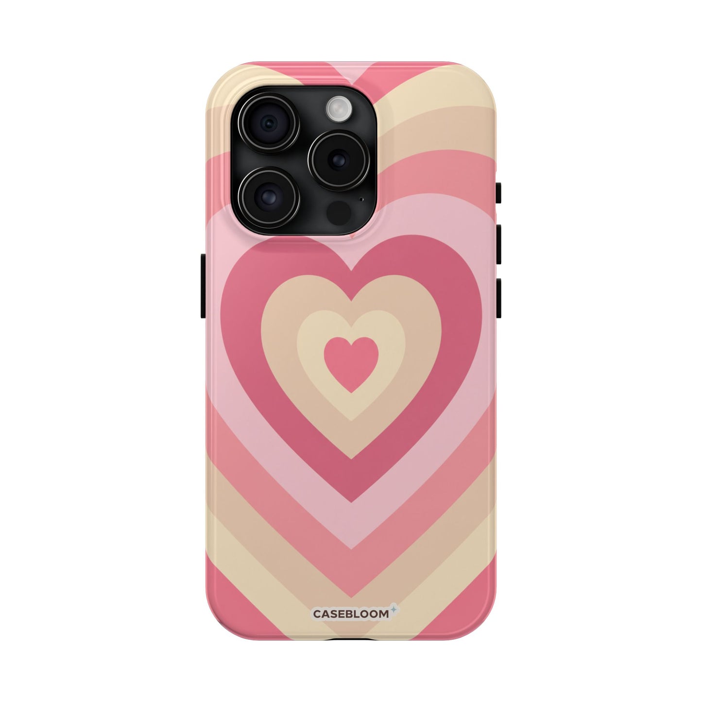 Heart Layers Pink - iPhone Case