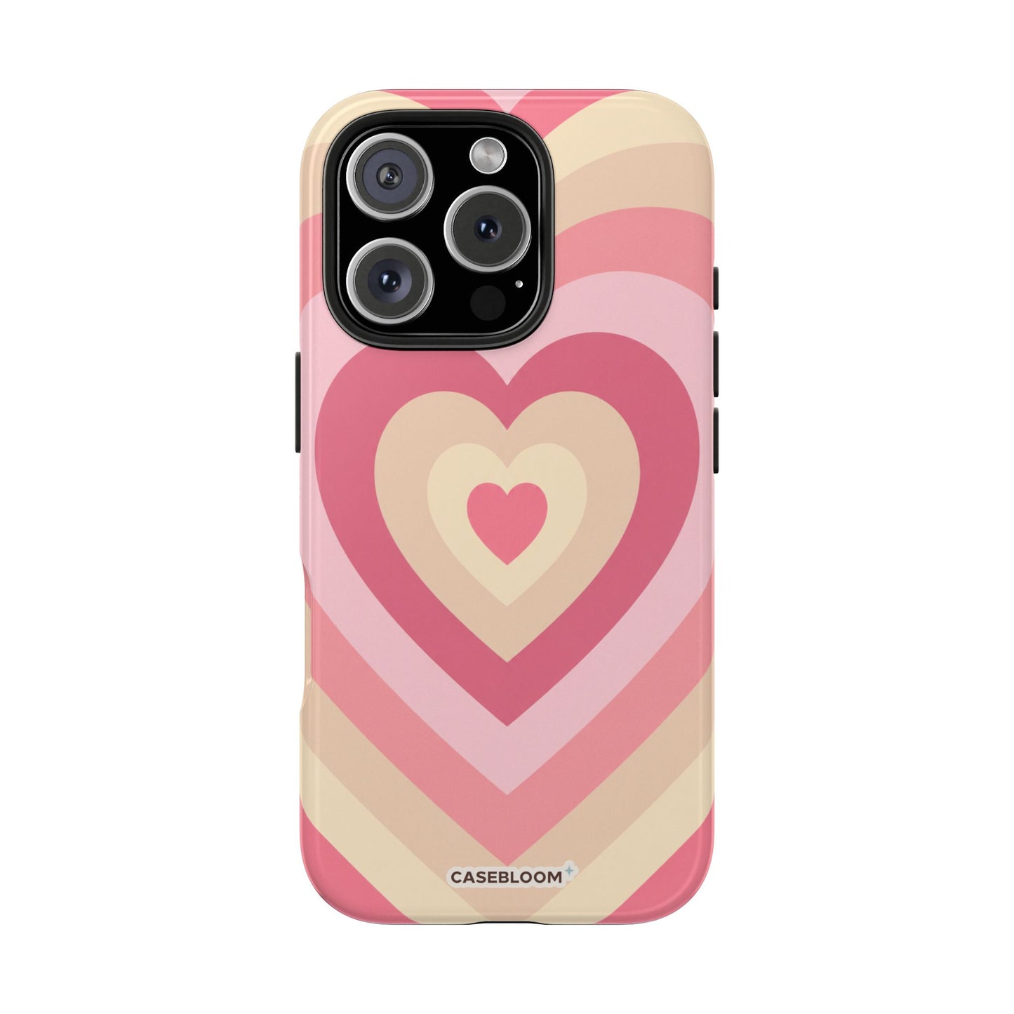 Heart Layers Pink - iPhone Case