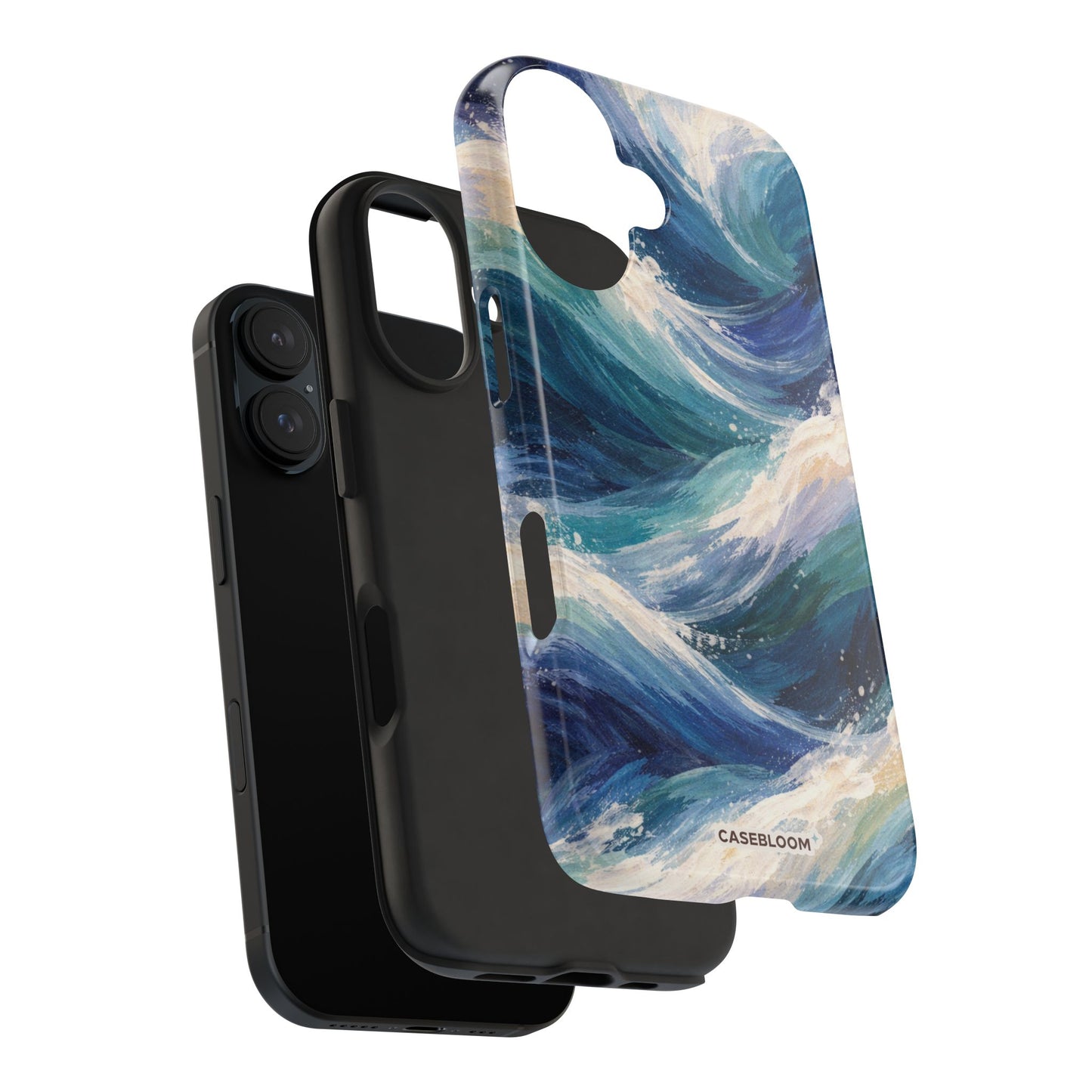 Ocean Wave Brushstroke - iPhone Case