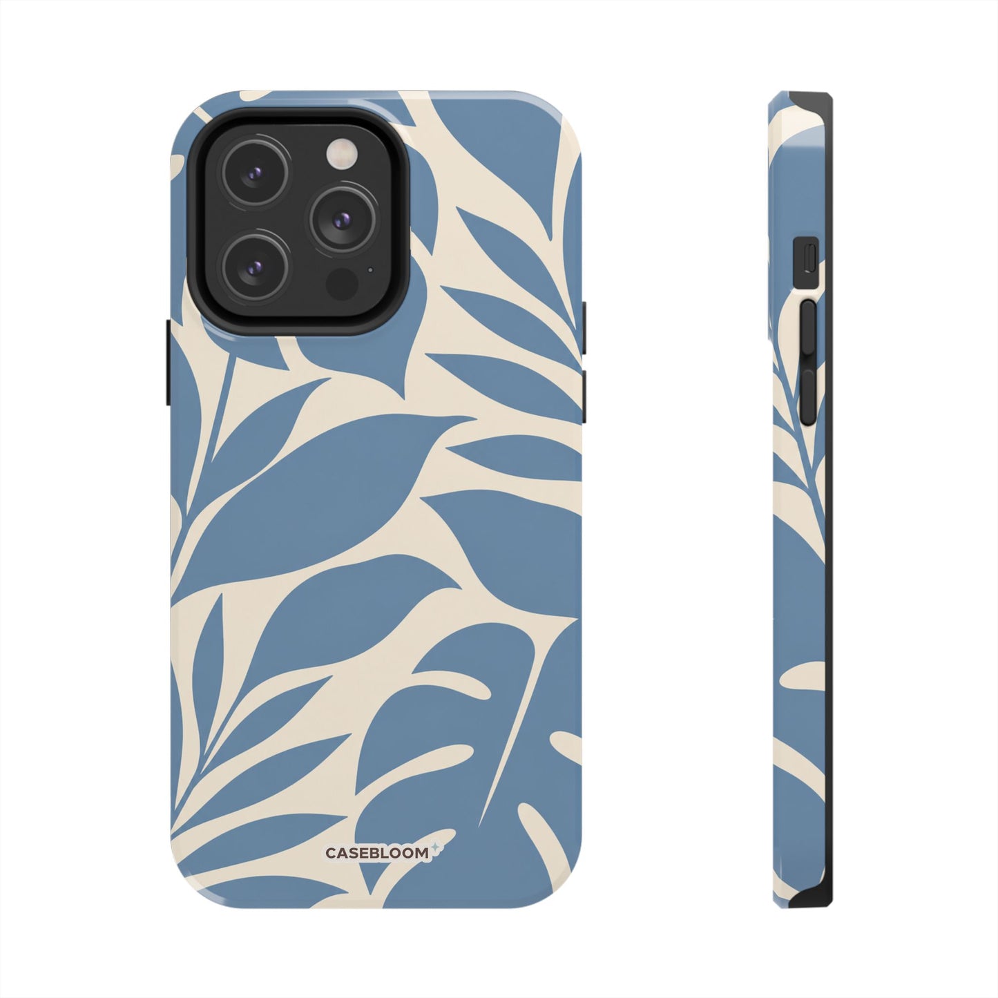 Misty Blue Botanica - iPhone Case