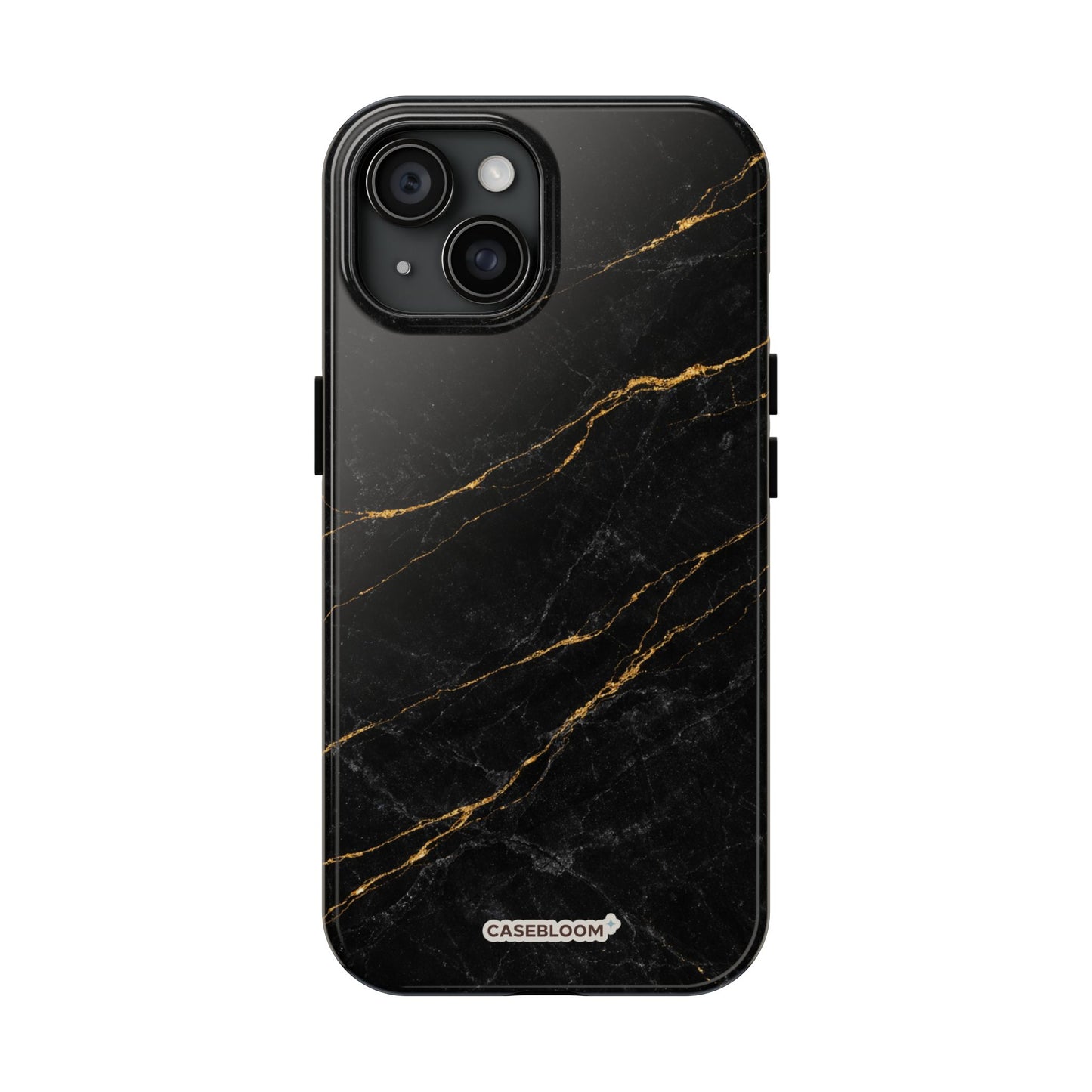 Black Marble Gilded - iPhone Case
