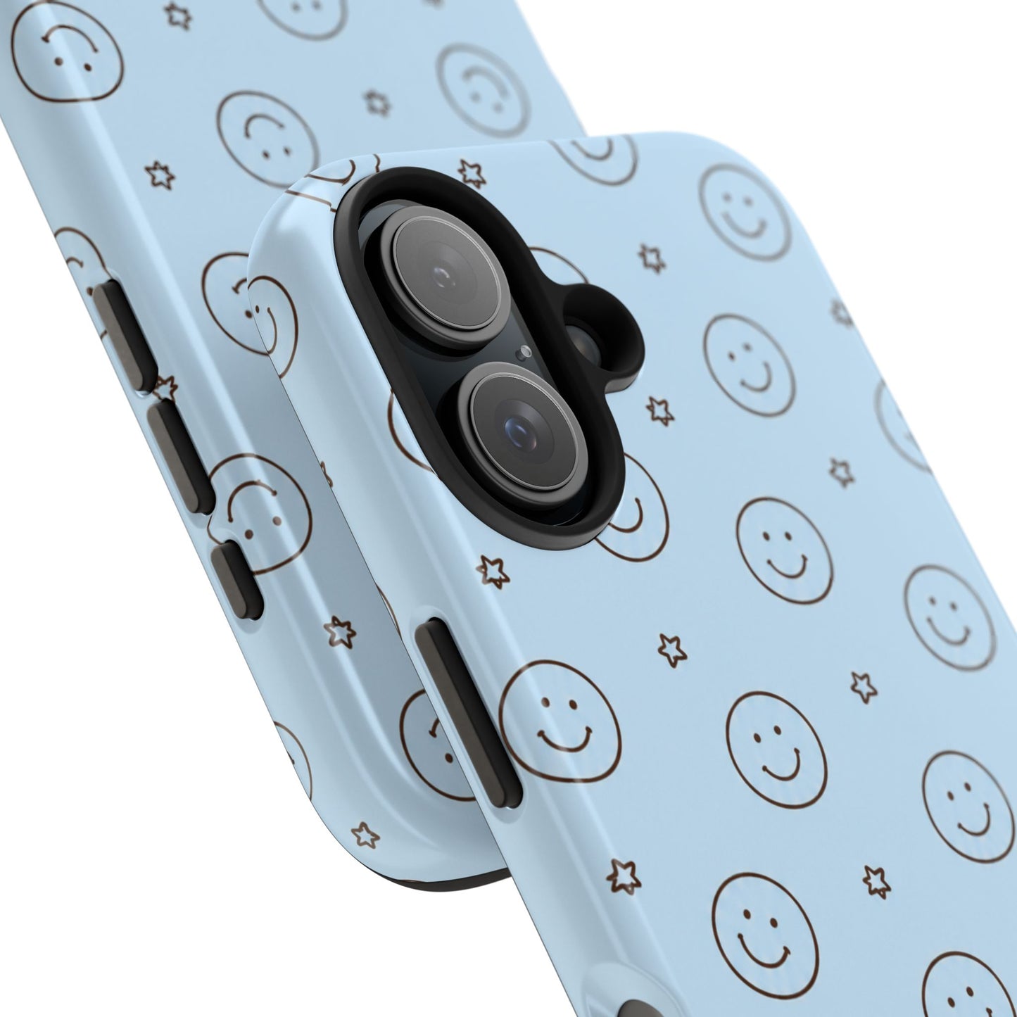 Blue Happy Stars - iPhone Case