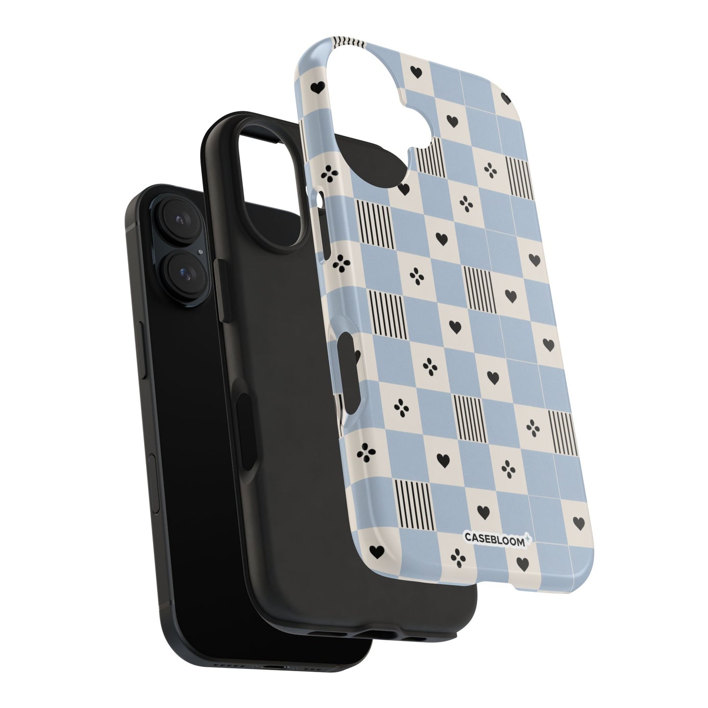 Powder Blue Heart - iPhone Case