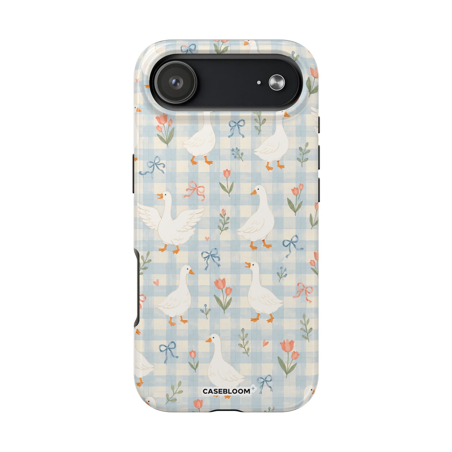 Blue Bow Goose - iPhone Case