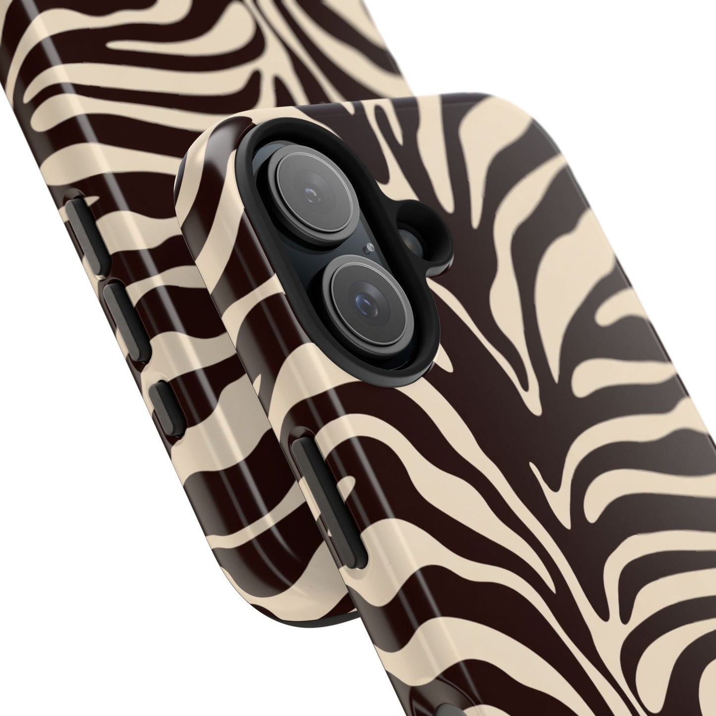 Wild Brown Zebra - iPhone Case