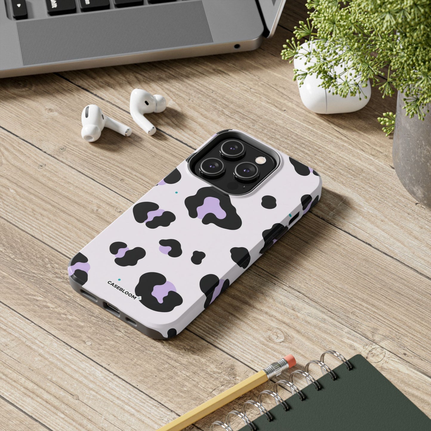 Lilac Leopard - iPhone Case
