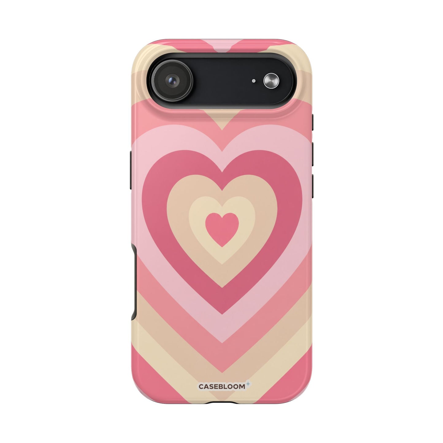 Heart Layers Pink - iPhone Case