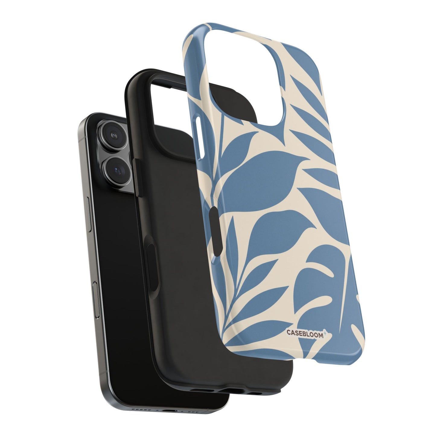 Misty Blue Botanica - iPhone Case
