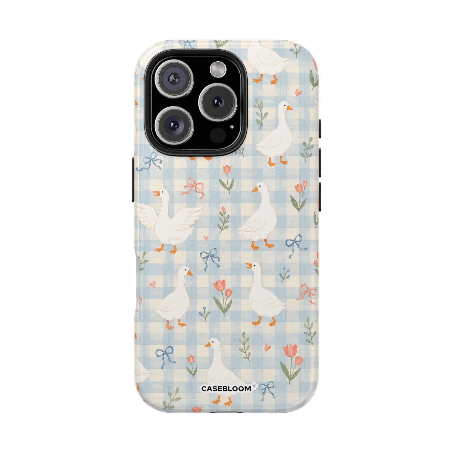 Blue Bow Goose - iPhone Case