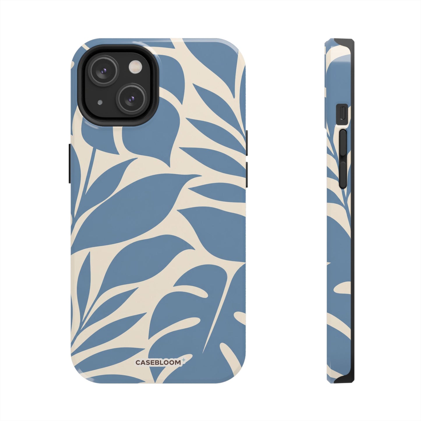 Misty Blue Botanica - iPhone Case