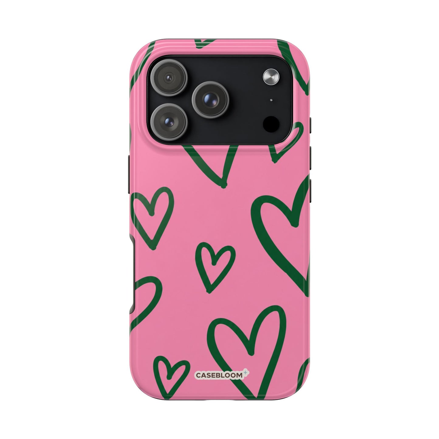 Pink Hearts - iPhone Case