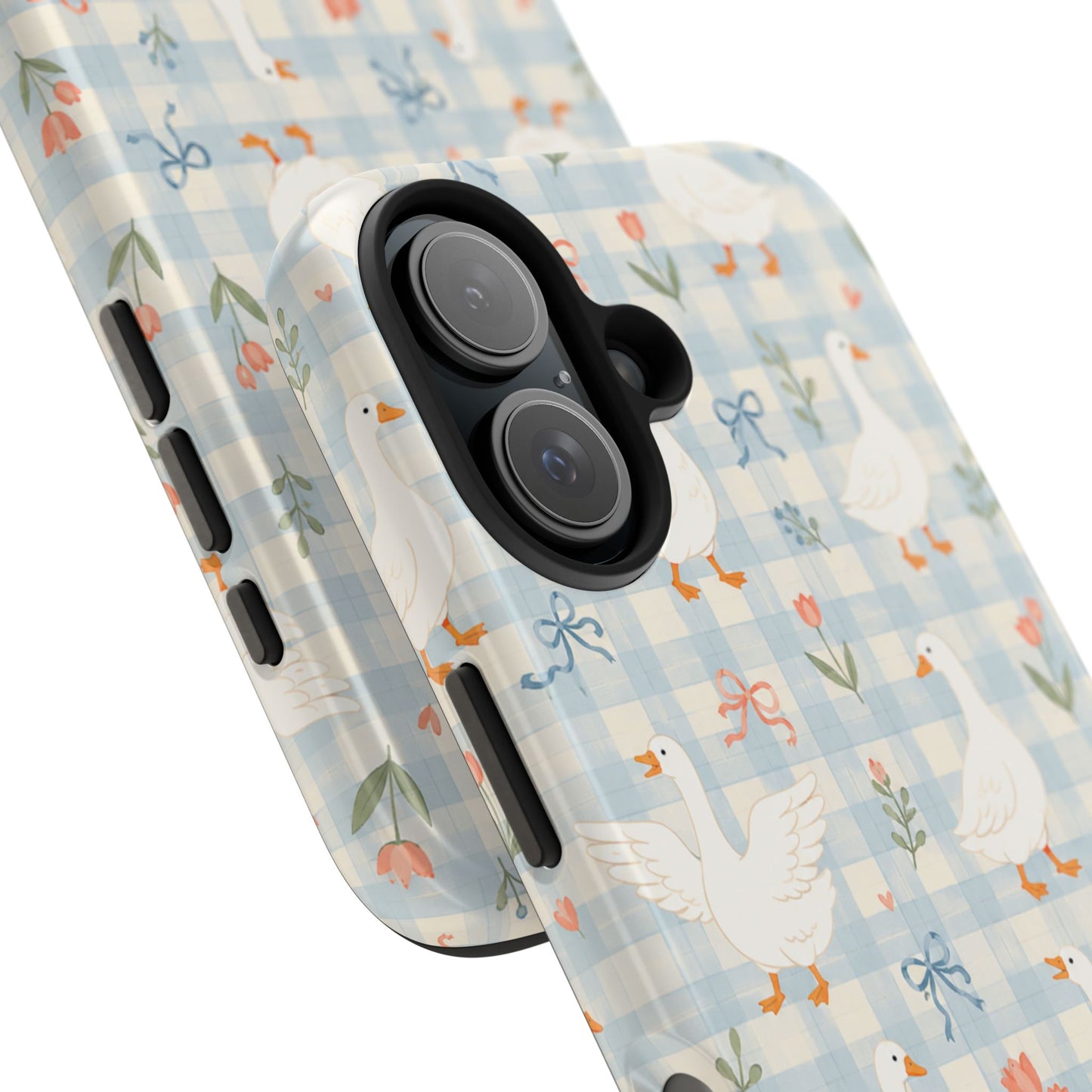 Blue Bow Goose - iPhone Case