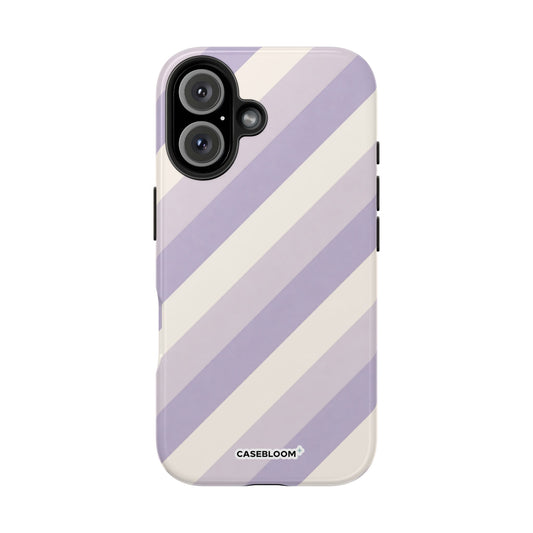 Lilac Lines Flow - iPhone Case