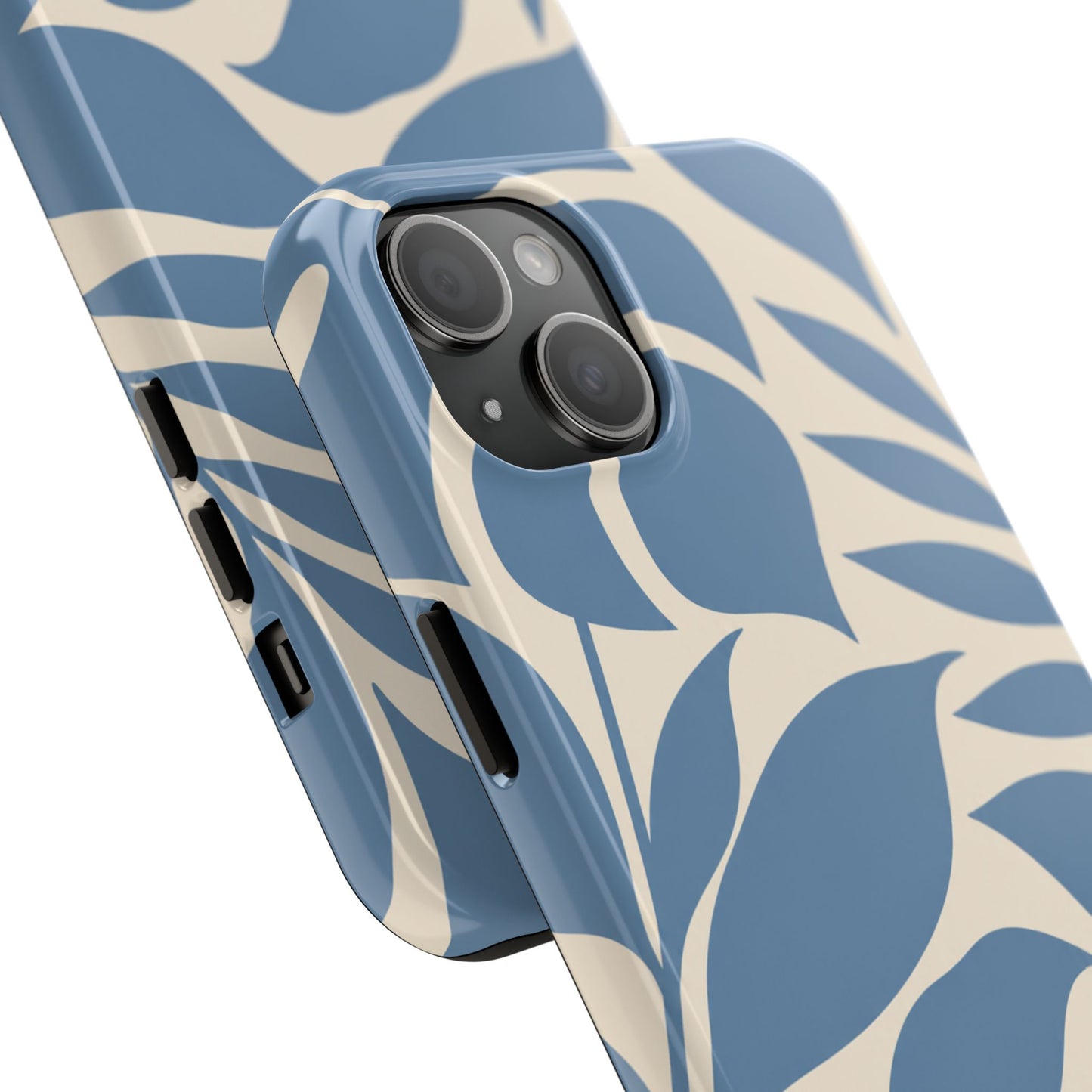 Misty Blue Botanica - iPhone Case
