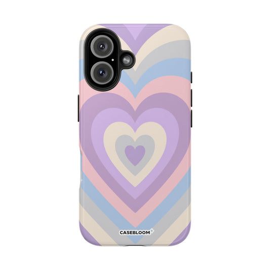 Heart Layers Lilac - iPhone Case