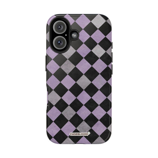 Lilac Argyle - iPhone Case