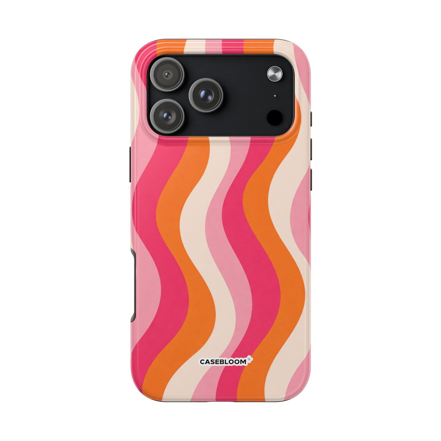 Orange Crush Waves - iPhone Case