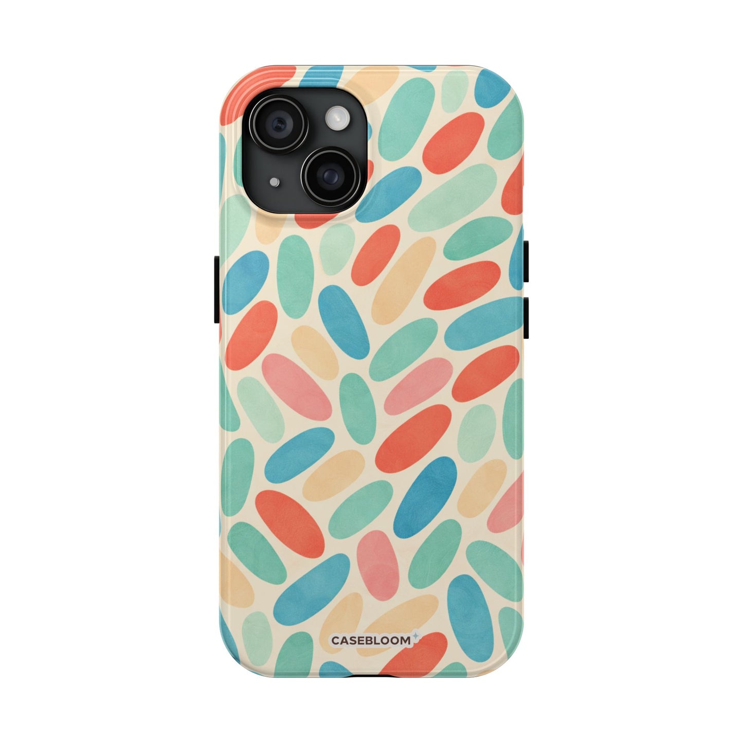 Retro Pebbles - iPhone Case