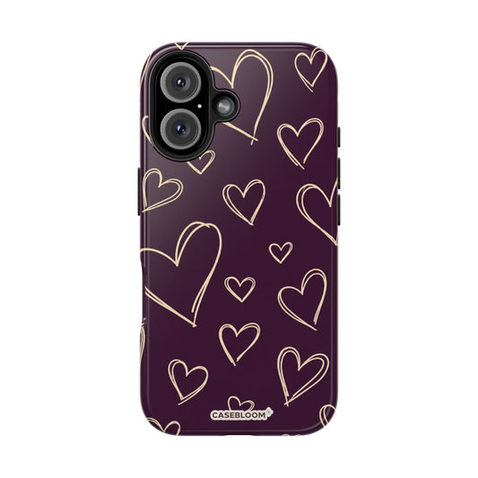 Velvet Hearts - iPhone Case