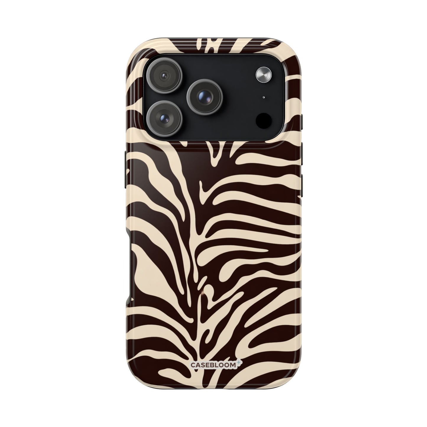 Wild Brown Zebra - iPhone Case