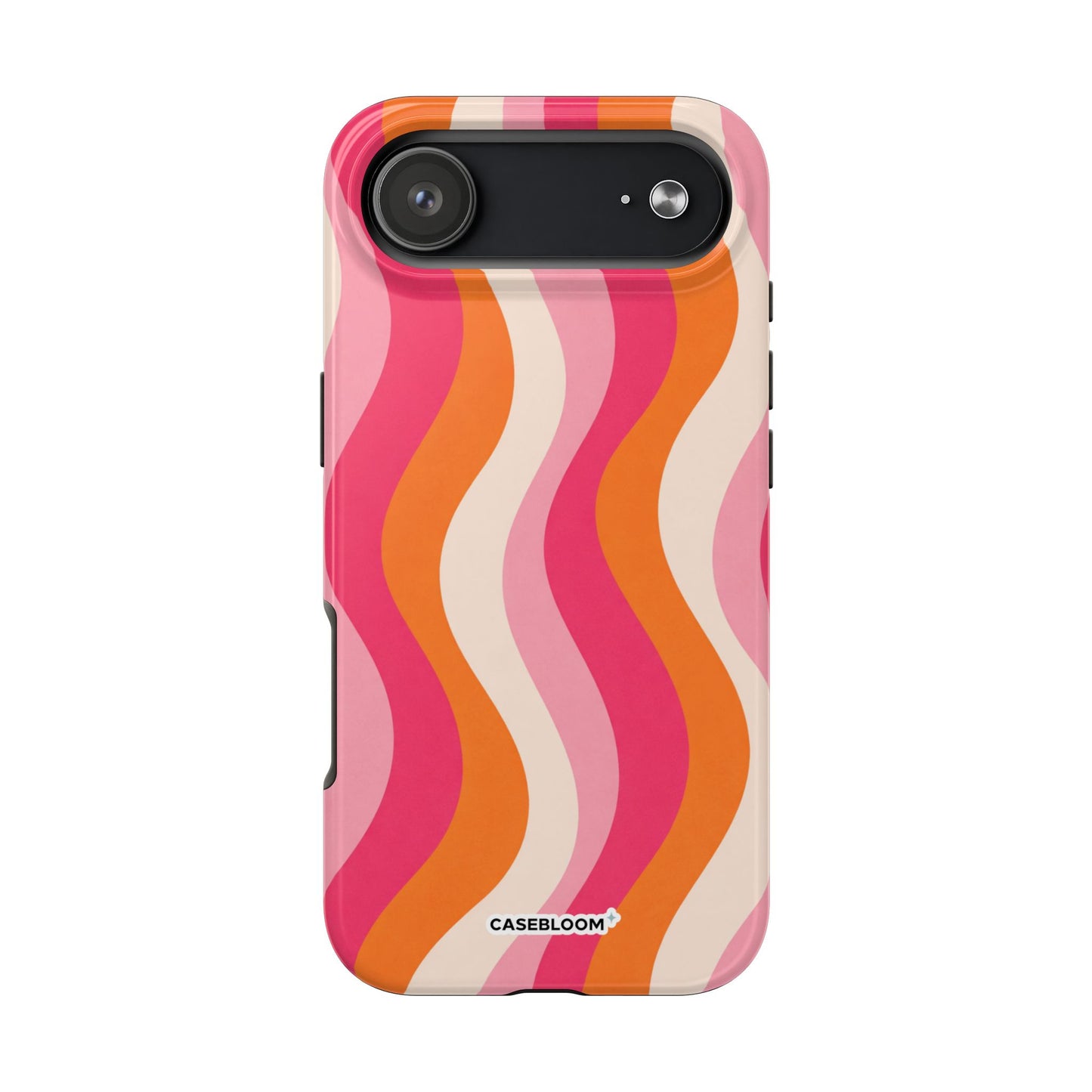Orange Crush Waves - iPhone Case