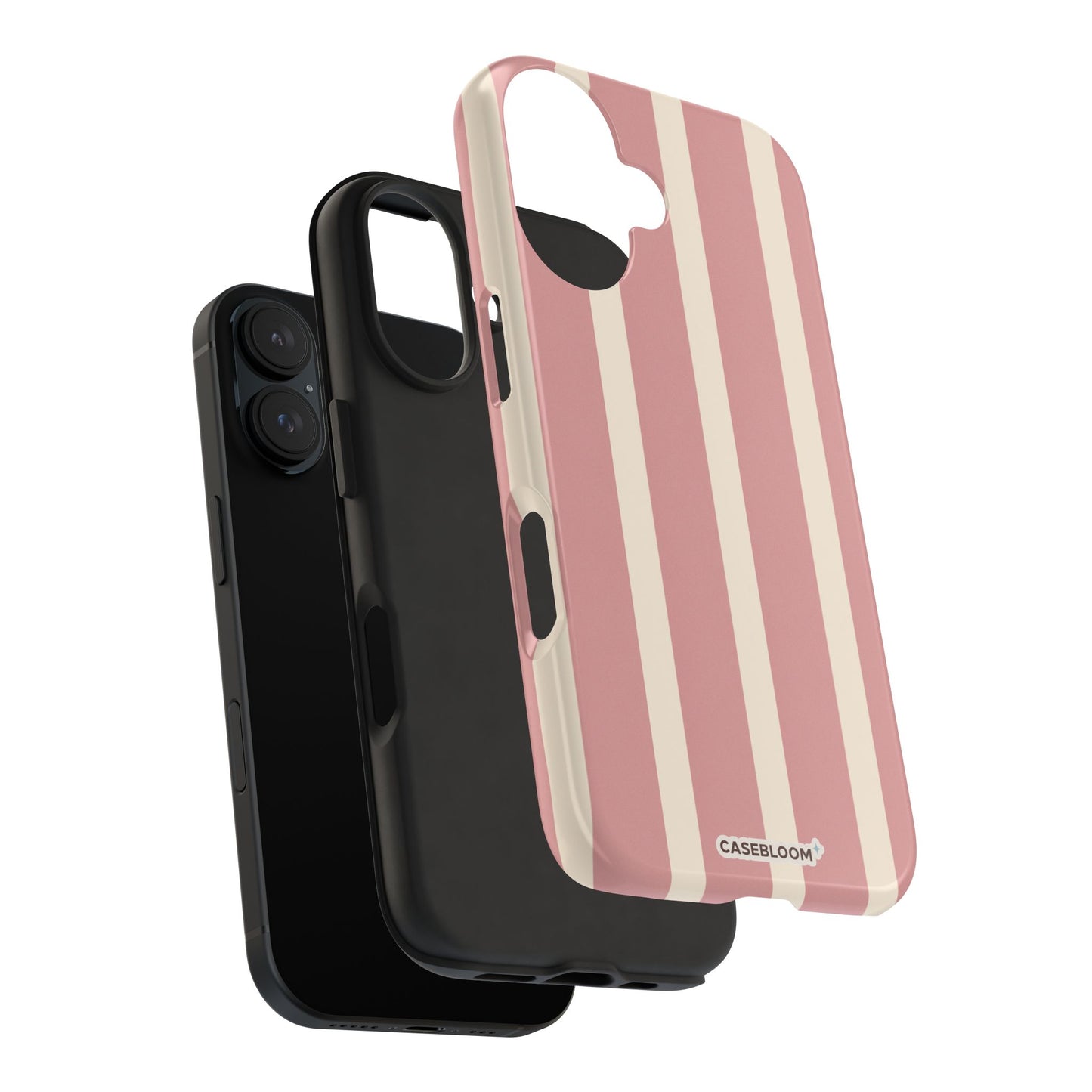 Dusty Rose Stripe - iPhone Case