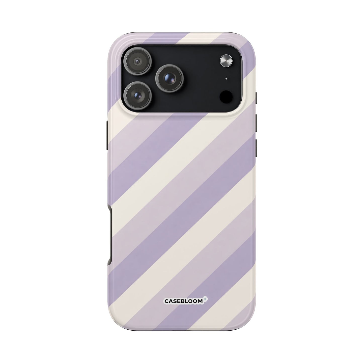 Lilac Lines Flow - iPhone Case
