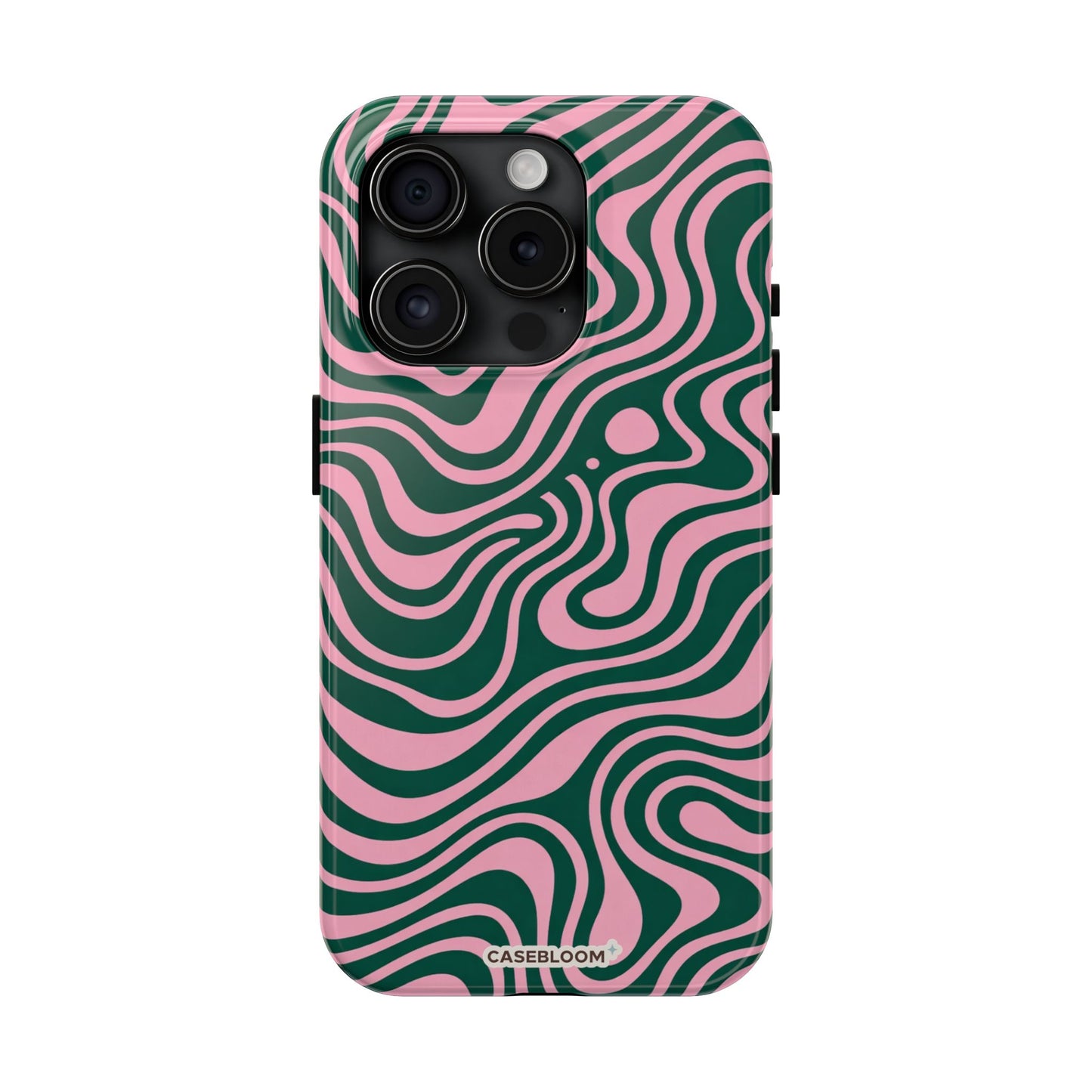 Pink Green Abstract - iPhone Case
