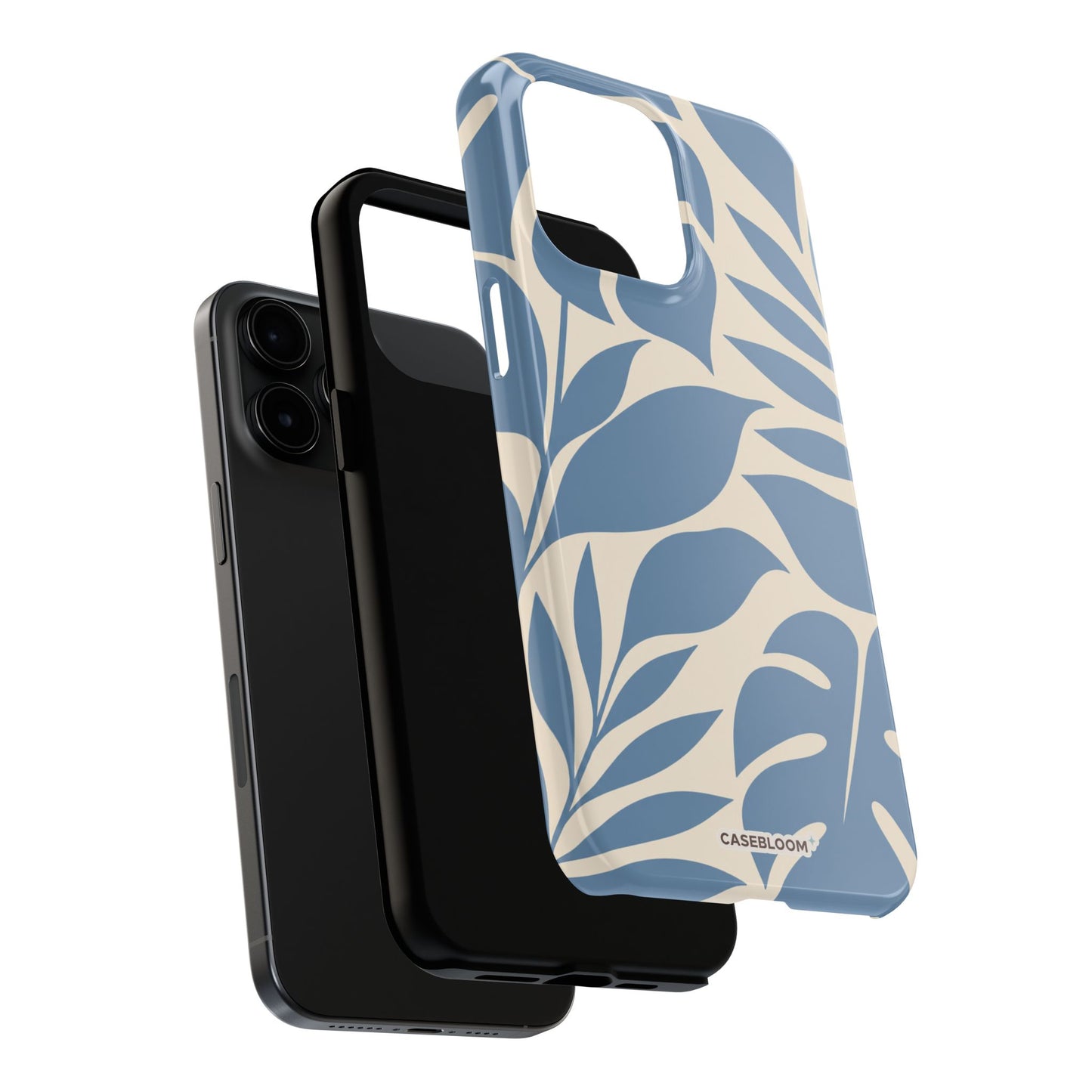 Misty Blue Botanica - iPhone Case