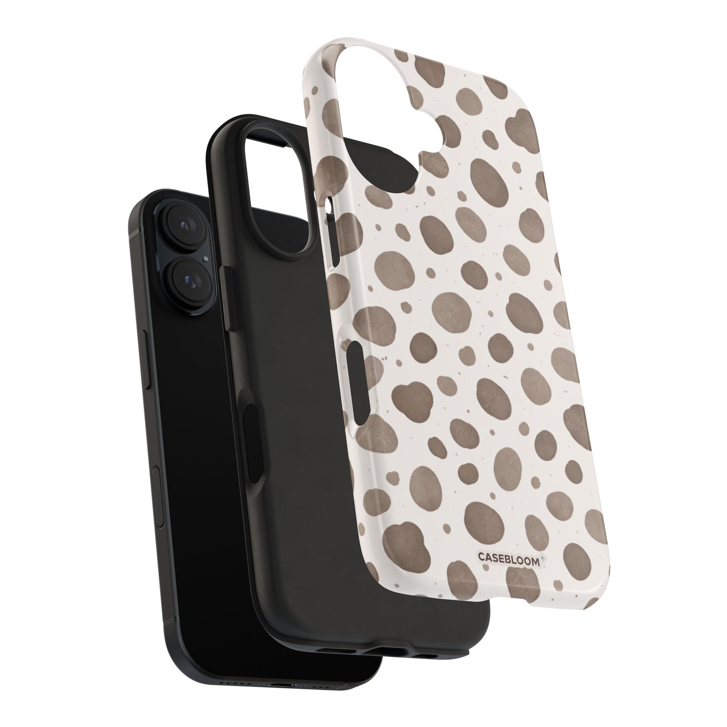 Taupe Dalmatian - iPhone Case