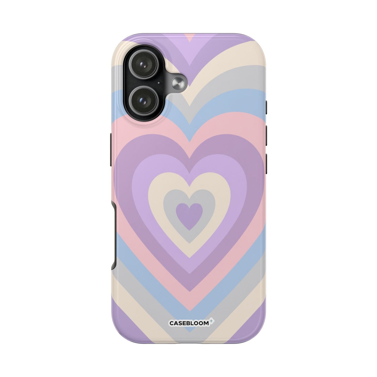 Heart Layers Lilac - iPhone Case