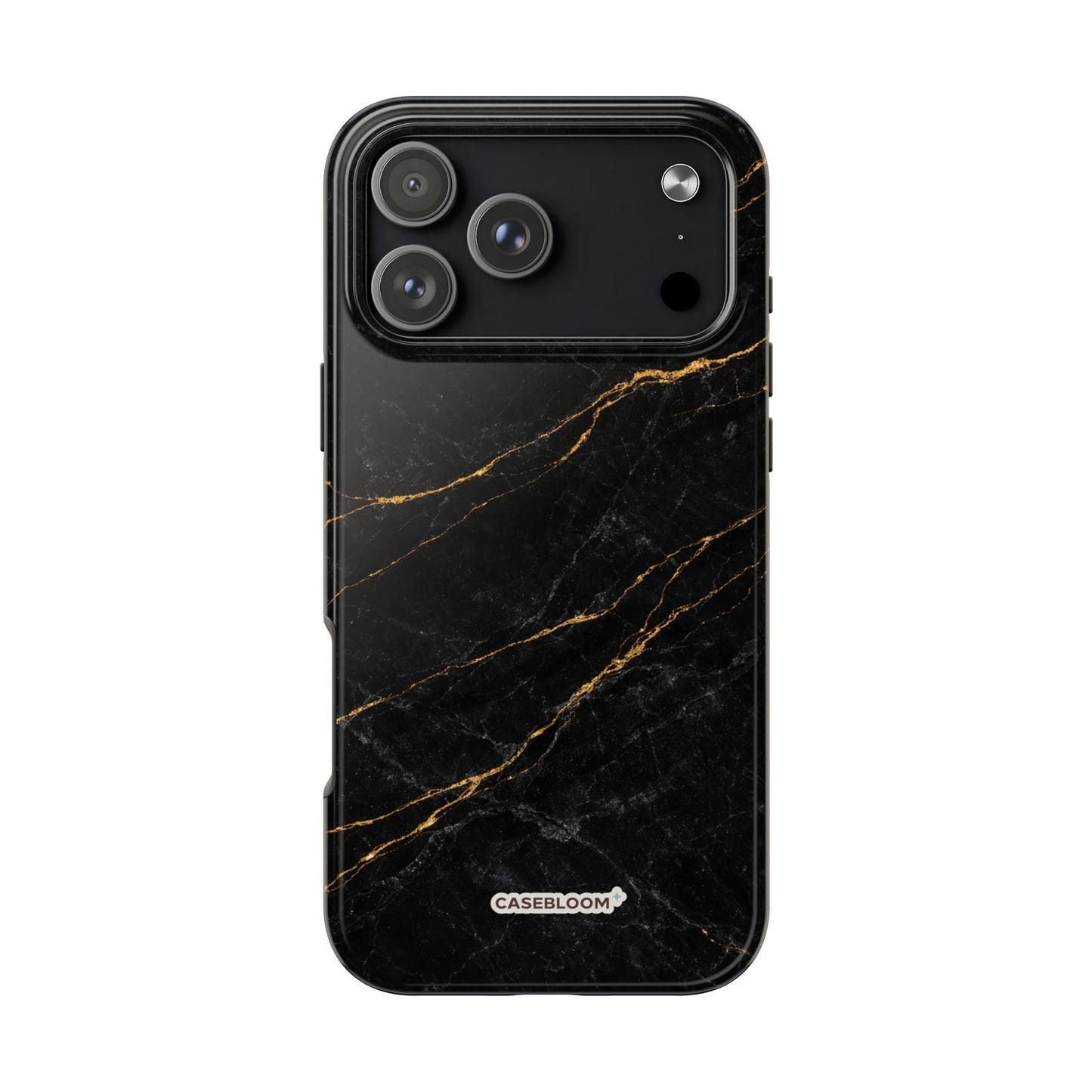 Black Marble Gilded - iPhone Case