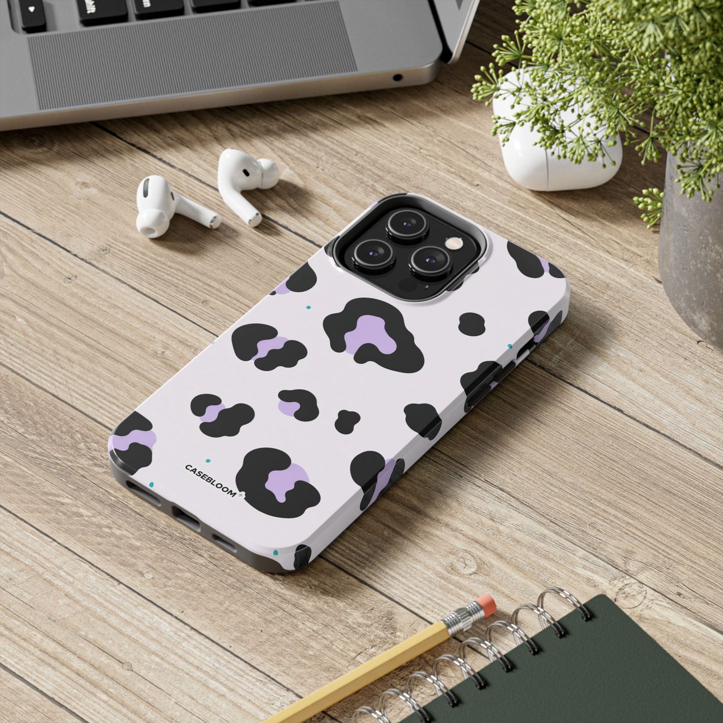 Lilac Leopard - iPhone Case
