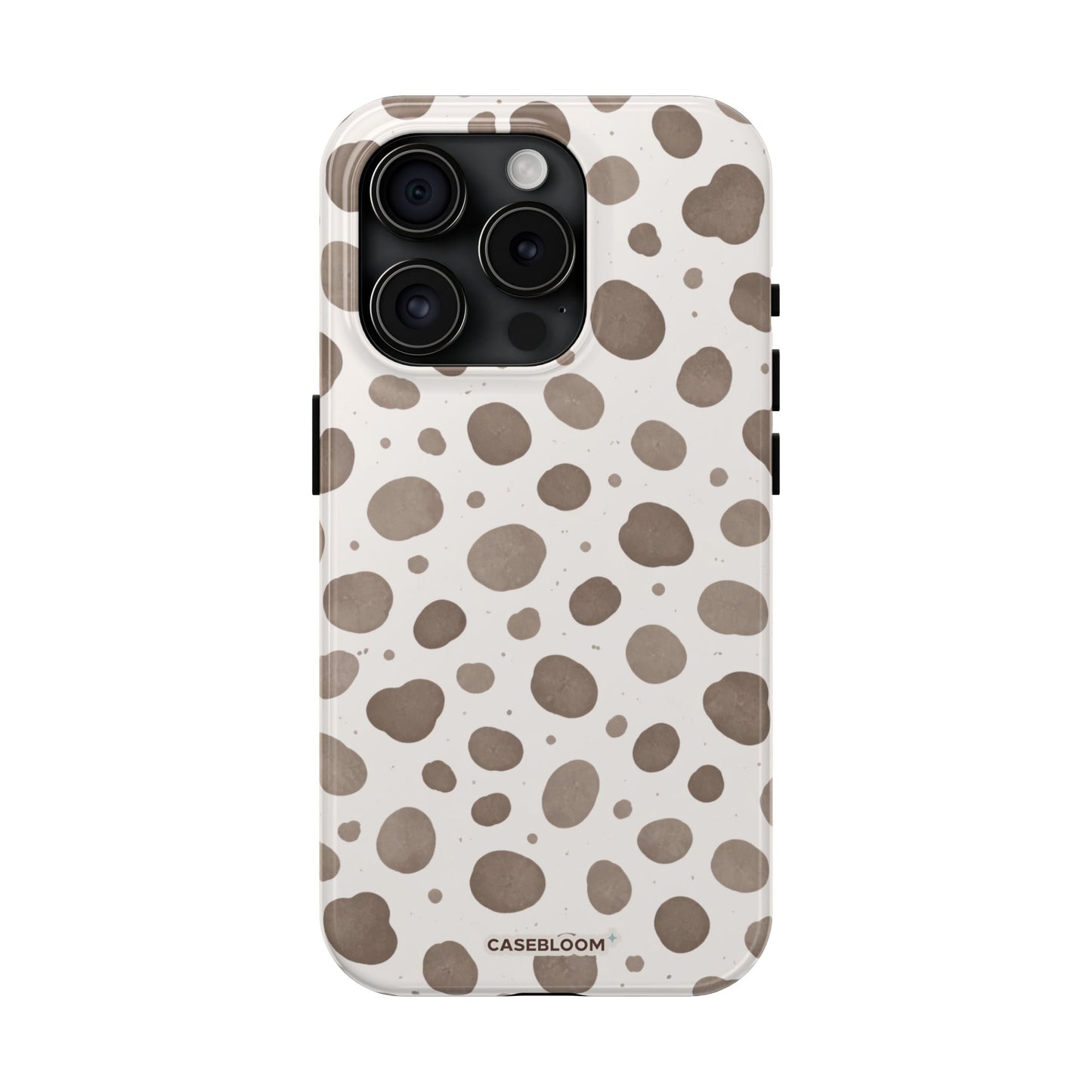 Taupe Dalmatian - iPhone Case