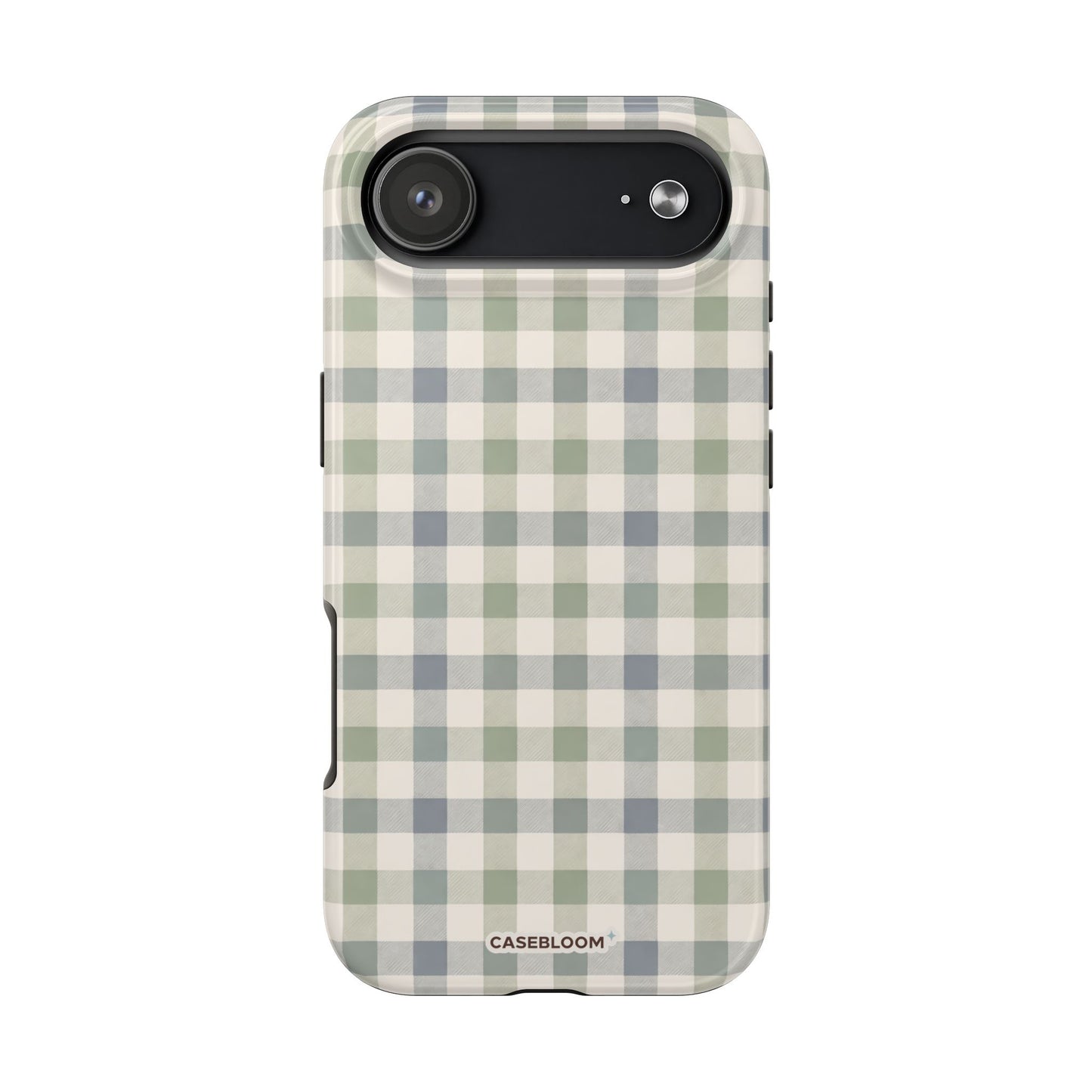 Sage Gingham - iPhone Case