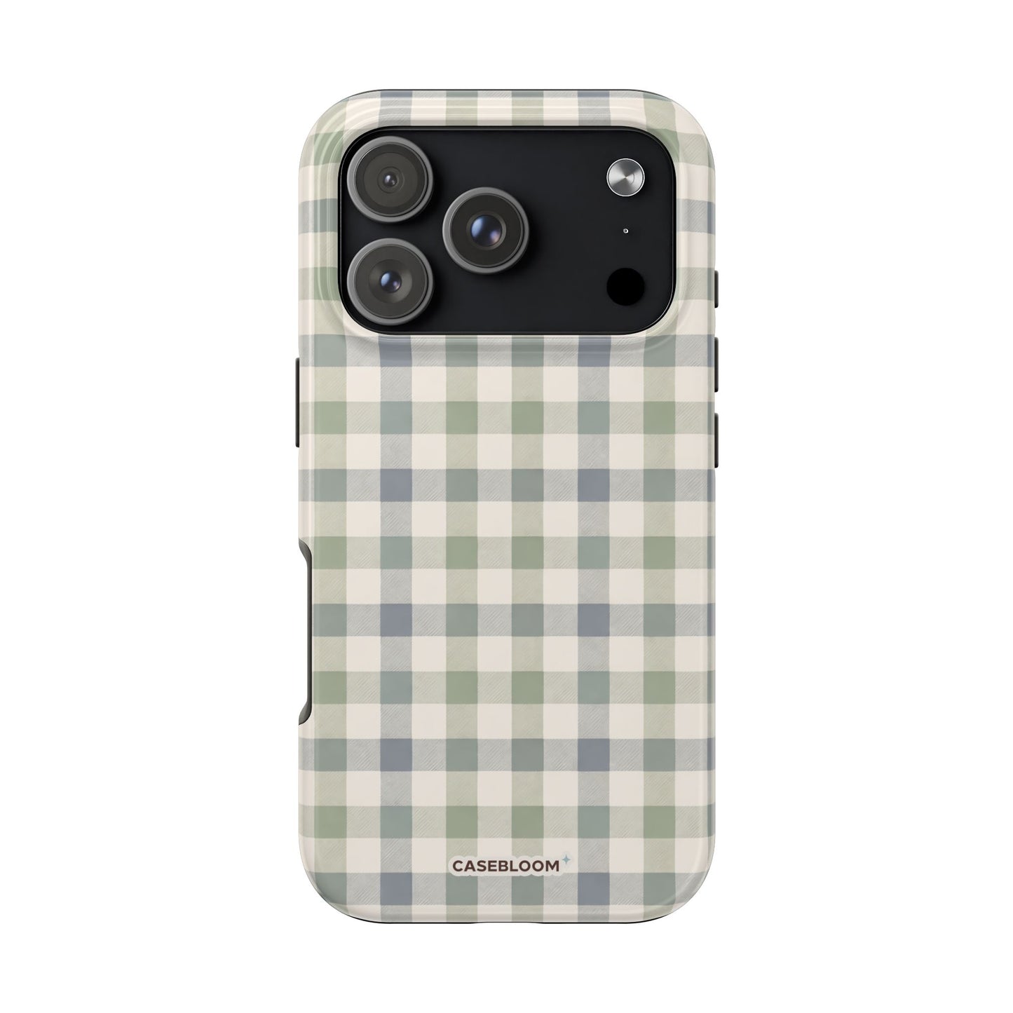 Sage Gingham - iPhone Case