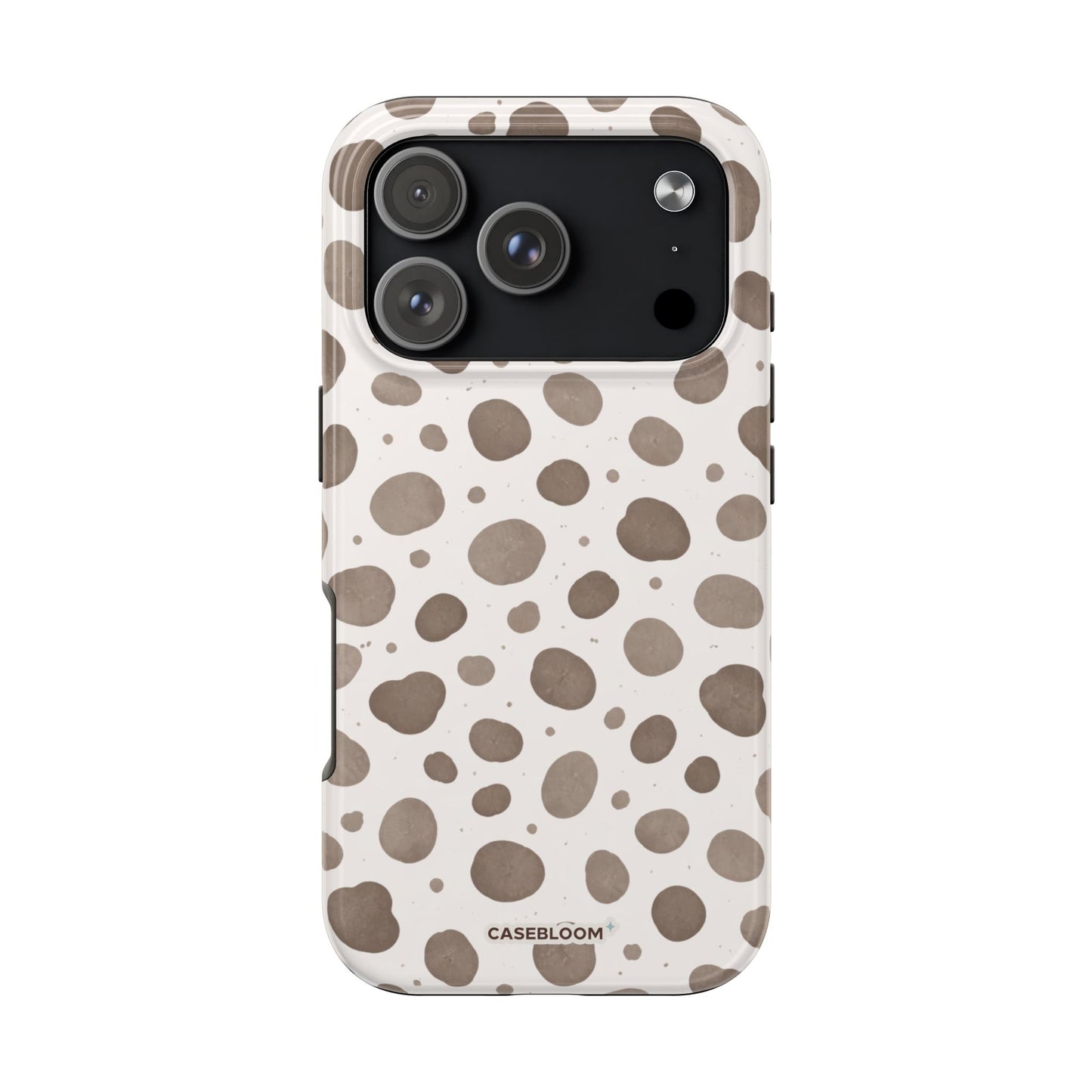 Taupe Dalmatian - iPhone Case