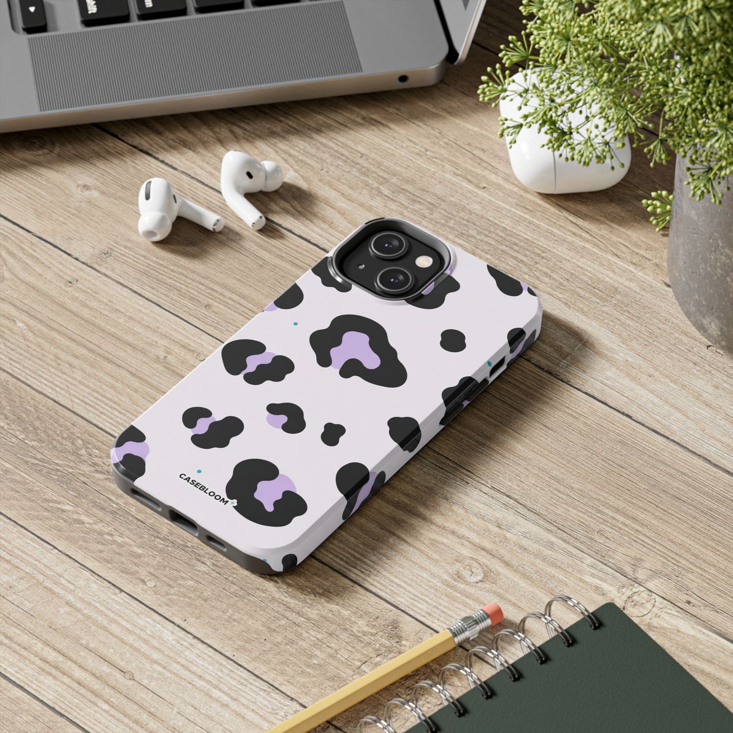 Lilac Leopard - iPhone Case
