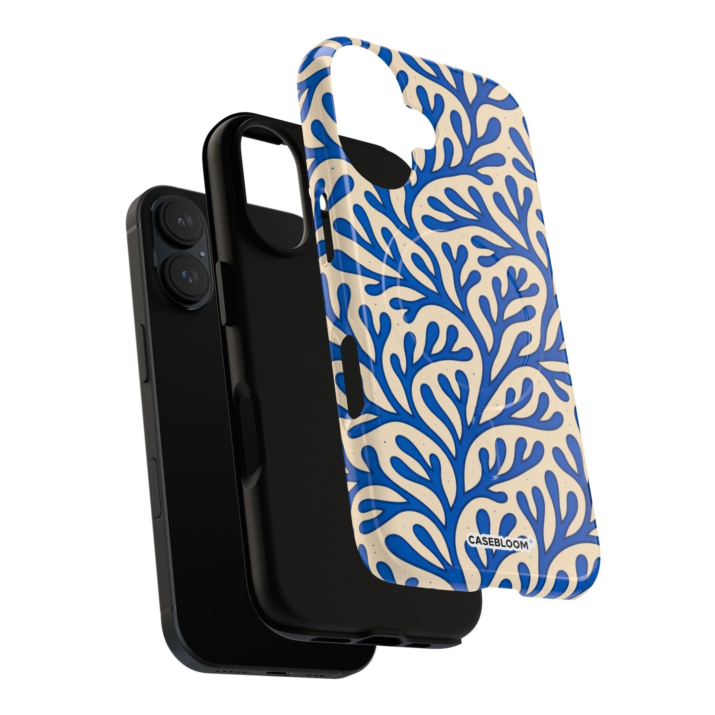 Blue Coral Coastal - iPhone Case
