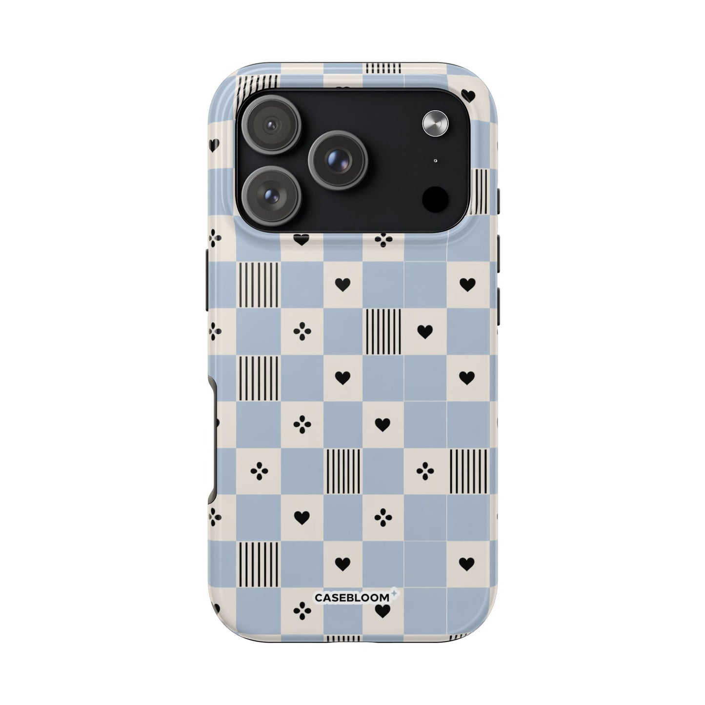 Powder Blue Heart - iPhone Case