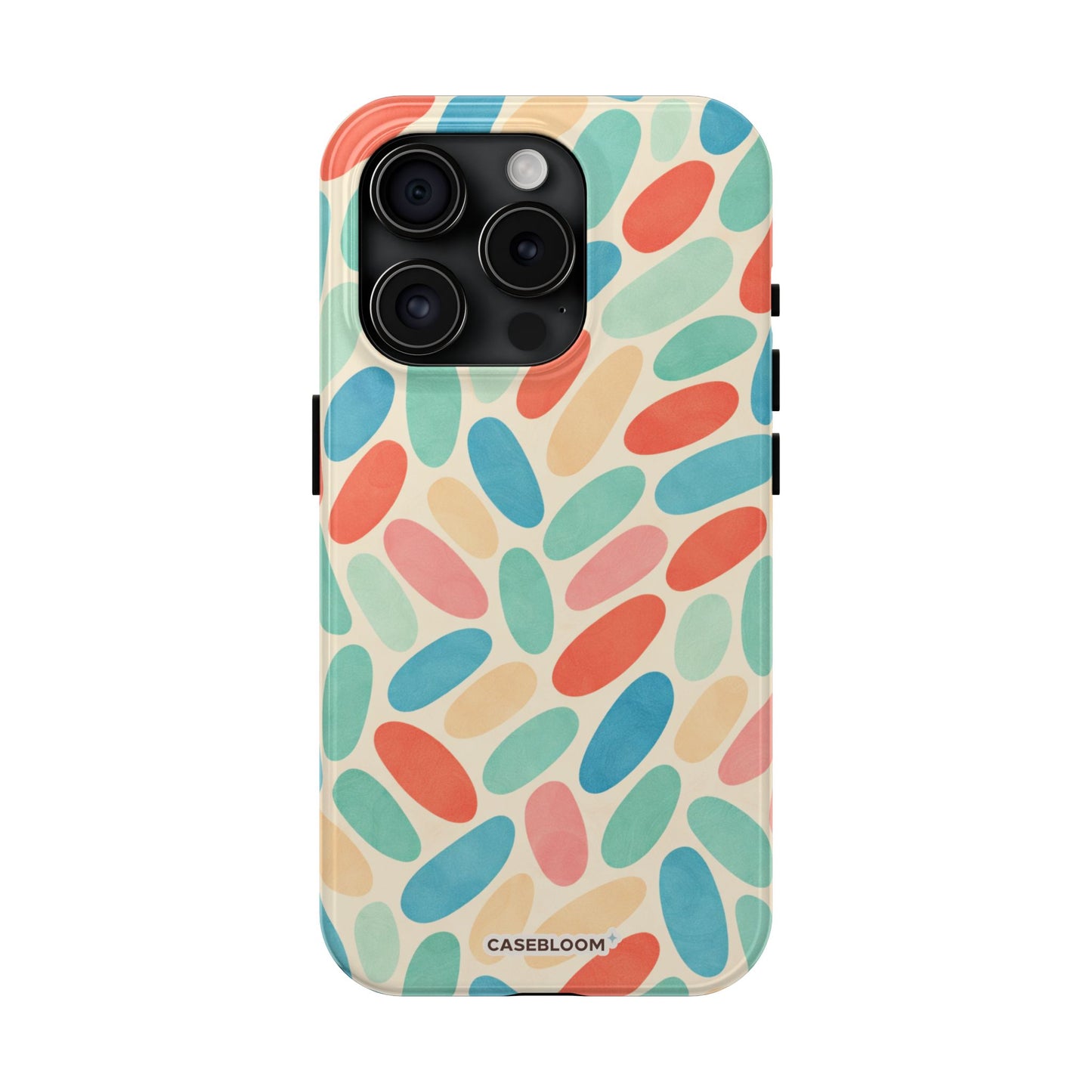 Retro Pebbles - iPhone Case