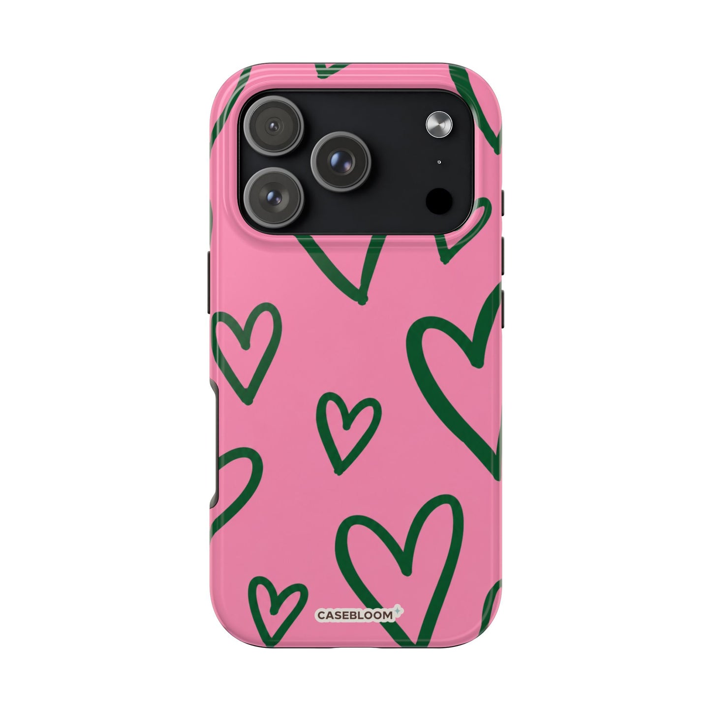 Pink Hearts - iPhone Case